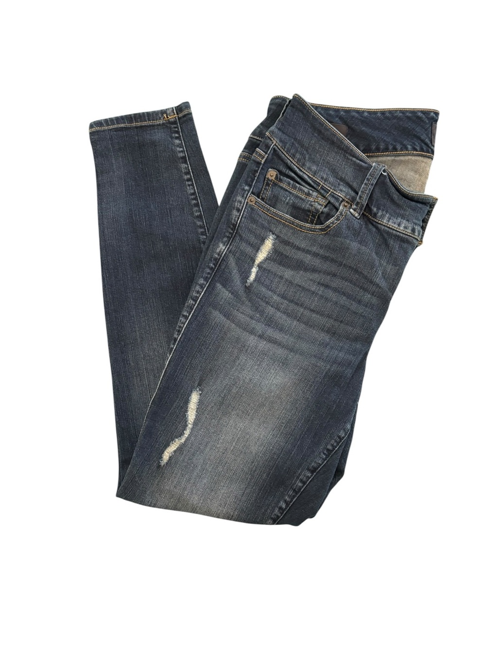 torrid Premium Dark Blue Denim Jeans with Orange Stitching